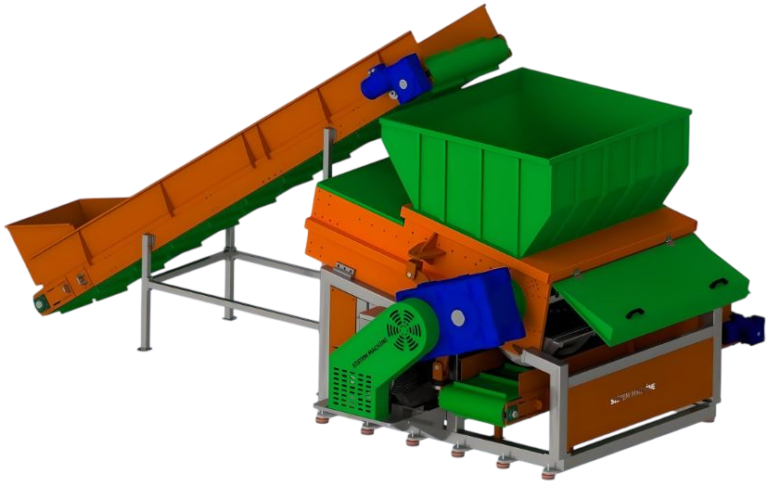Tek Rotorlu Shredder Tek şaft shreddder