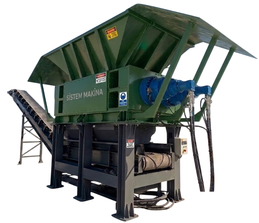 çift rotorlu shredder